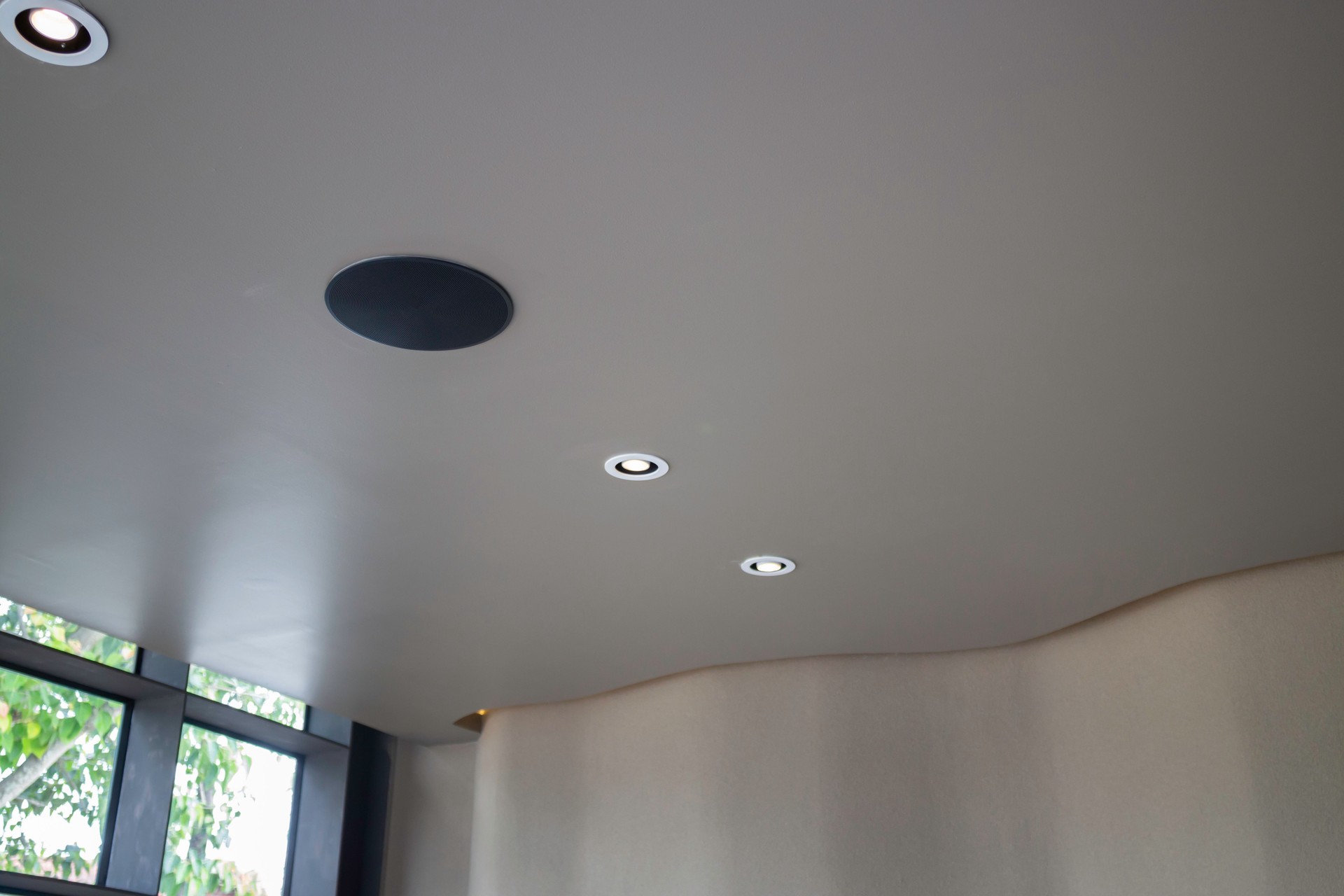Space style interior of coffee shop
